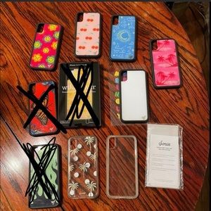 IPhone X (10) cases + screen protector